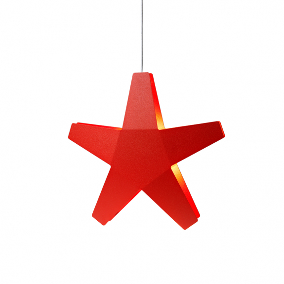 Advent Stjärna 60cm Röd/Grå Sladd i gruppen Julbelysning hos Växjö Elektriska (SMD-29061105)