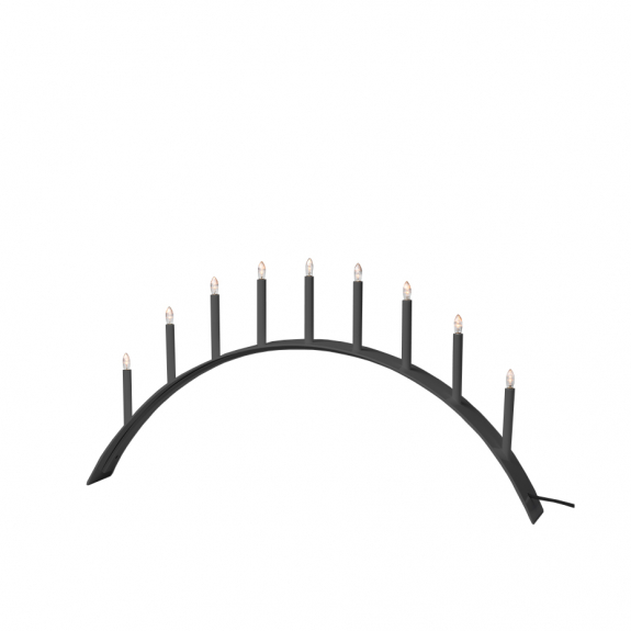 Spica Bow Ljusstake 9 LED Grå i gruppen Julbelysning hos Växjö Elektriska (SMD-29161305L)