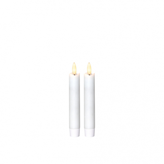 Flamme LED Antikljus 15cm Vit 2-Pack i gruppen Julbelysning hos Vxj Elektriska (STAR-063-29)