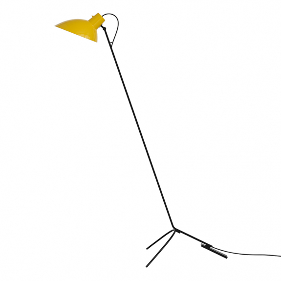 VV Cinquanta Golvlampa Black/Yellow i gruppen Belysning / Inomhus / Golvlampor hos Växjö Elektriska (T02-F21-00BY)