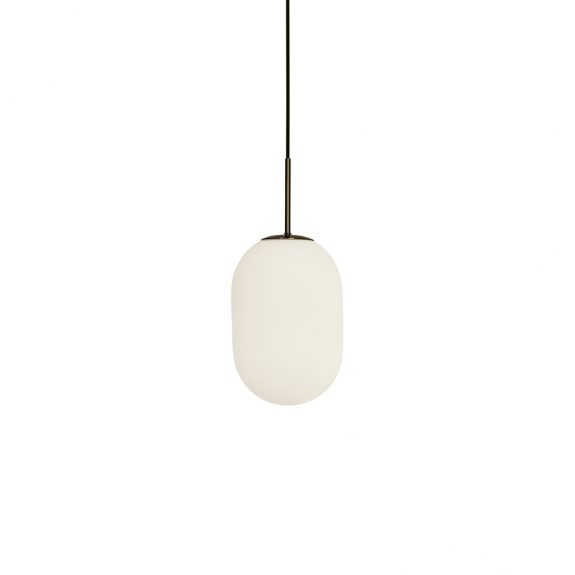 Noor Pendel Medium Opalglas/Svart Krom i gruppen Belysning / Inomhus / Taklampor hos Växjö Elektriska (T41181901)