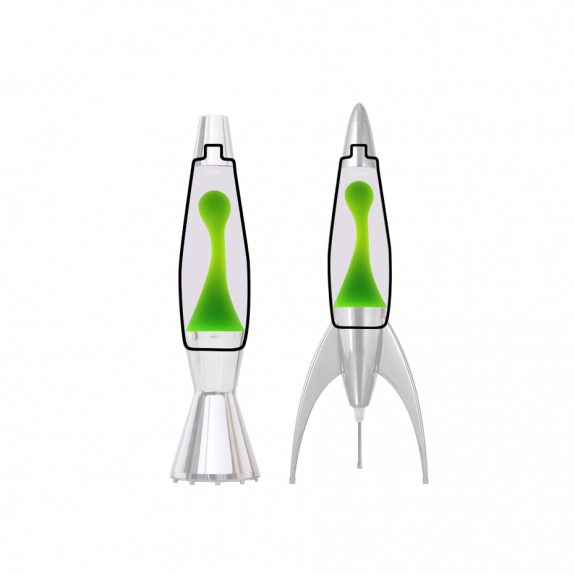 Reservflaska Till Astro Baby/Telstar Lavalampa Clear/Green i gruppen Belysning / Tillbehör / Reservdelar hos Växjö Elektriska (TEL1213)