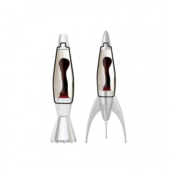 Reservflaska Till Astro Baby/Telstar Lavalampa Clear/Dark Purple i gruppen Belysning / Tillbehör / Reservdelar hos Växjö Elektriska (TEL1218)