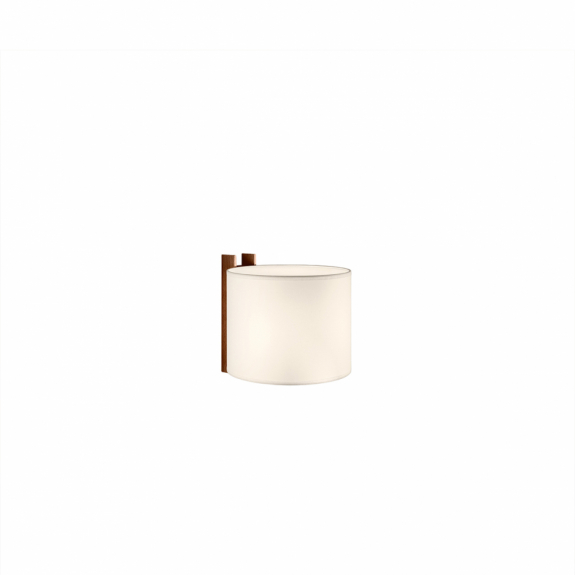 TMM Corto Vägglampa Walnut/White Parchment Direktmontage i gruppen Belysning / Inomhus / Vägglampor hos Växjö Elektriska (TMMWA08)