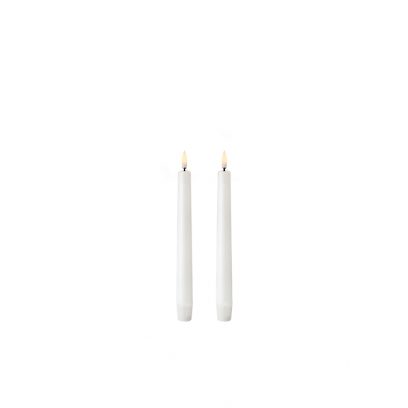 Uyuni Taper Candle LED 23cm Nordic White 2-Pack i gruppen Inredning / Inredningsdetaljer / Ljushållare & Ljus hos Växjö Elektriska (UL-TA-NW02320-2)