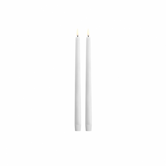 Uyuni Taper LED Candle 32cm Nordic White Smooth 2-Pack i gruppen Inredning / Inredningsdetaljer / Ljushållare & Ljus hos Växjö Elektriska (UL-TA-NW2332-2)