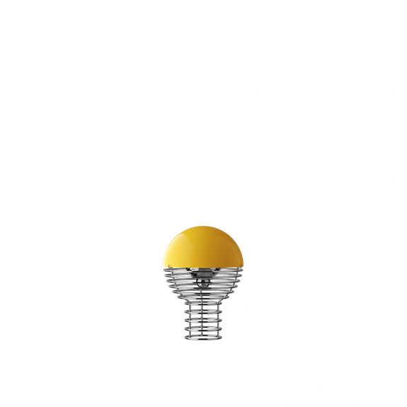Wire Portable Bordslampa Ø18cm Yellow i gruppen Belysning / Inomhus / Uppladdningsbara lampor hos Växjö Elektriska (VER-147674)