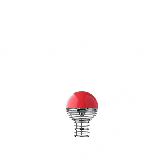 Wire Portable Bordslampa Ø18cm Red i gruppen Belysning / Inomhus / Uppladdningsbara lampor hos Växjö Elektriska (VER-147675)