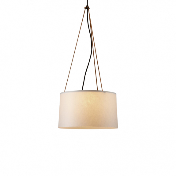 Gadd Pendel 35cm Läderband/Vit i gruppen Belysning / Inomhus / Taklampor hos Växjö Elektriska (ZLA-954-3534)