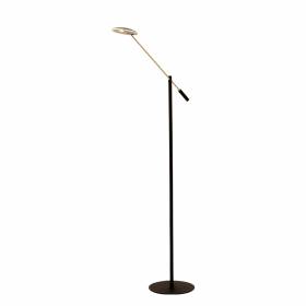 Cadiz Golvlampa Svart/Matt Mässing