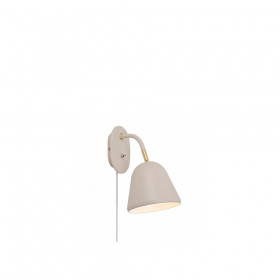 Fleur Vägglampa Beige/Mässing