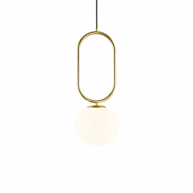 Shapes 27 Pendel Mässing/Opalglas
