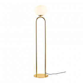 Shapes Golvlampa Mässing/Opalglas