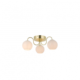 Franca Plafond Mässing/Opalglas