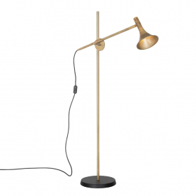 Megafon Golvlampa Rå Mässing