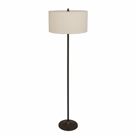 Soft Golvlampa Vit Linne/Metallic Bronze