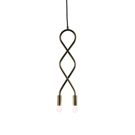 Eld Pendel 2 Rå Mässing