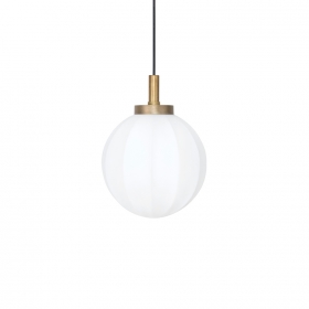 Klyfta Pendel Ø300 Rå Mässing/Opalglas