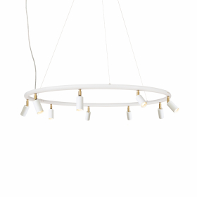 Starlight 9 Rund Taklampa/Vägglampa Vit