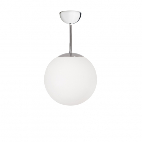 Glob Pendlad Plafond Ø350 Krom/Opalglas