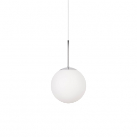 Glob Pendel Ø200 Krom/Opalglas