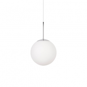 Glob Pendel Ø250 Krom/Opalglas