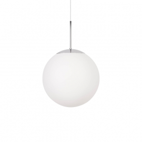 Glob Pendel Ø400 Krom/Opalglas