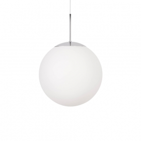 Glob Pendel Ø500 Krom/Opalglas