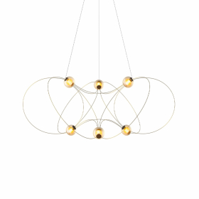 Munari 6 Ljuskrona Gold