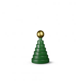 Julgran Träfigur H19,5cm Grön