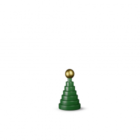 Julgran Träfigur H13,5cm Grön