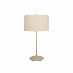 Soft Bordslampa Vit Linne/Sand