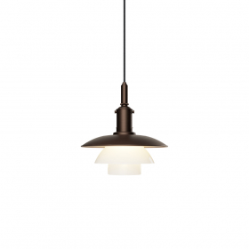 PH 3/3 Pendel Aged Brass/Opal Glass