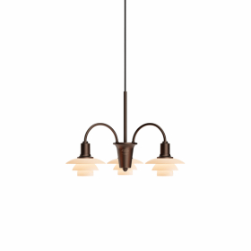 PH 1/1 Ljuskrona 3 Centenary Edition Aged Brass/Dusty Terracotta