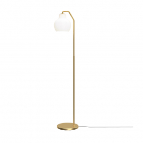 VL Ring Crown Golvlampa Brass/Opal Glass