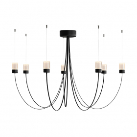 Gravity Chandelier 7 Black