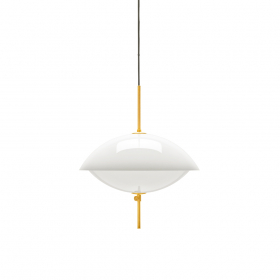 Clam Pendel Ø440 Opal/Brass