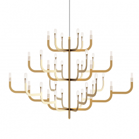 J-us Configuration XL Ljuskrona Satin Gold