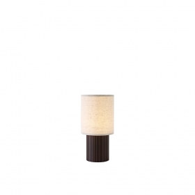 Manhattan Bordslampa SC52 Portable Canvas & Bronzed Brass