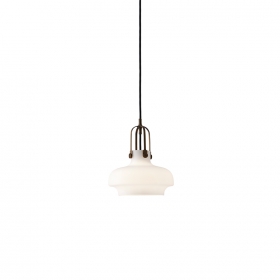 Copenhagen Pendel SC6 Ø20cm Opal Glass & Bronzed Brass