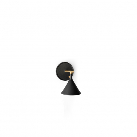 Cast Sconce Vägglampa Black With Diffuser IP44