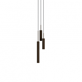 Tubulaire Pendel Canopy 3 Bronzed Brass