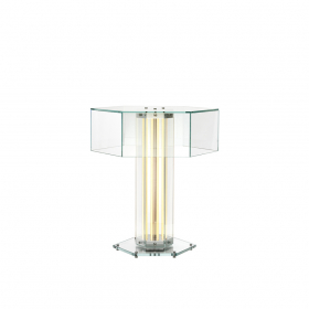 SuperWire T Bordslampa Clear/Polished Aluminum