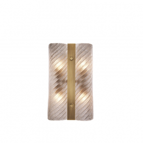 Positano Vägglampa Antique Brass/Hand Blown Glass