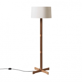 FAD Fija Golvlampa Natural Oak/White Linen