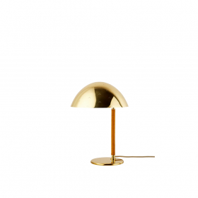 9209 Table Lamp Polished Brass/Lacquered Rattan