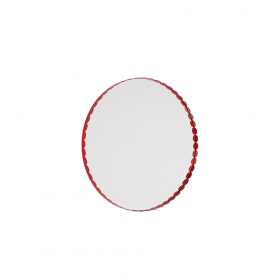 Arcs Mirror Round Red