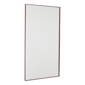 Arcs Mirror Rectangle Large Burgundy