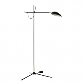 Spoon Golvlampa Mattsvart/Mässing