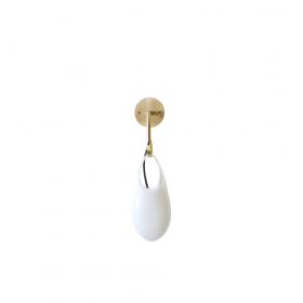 Hold 12 Vägglampa Brushed Brass/White